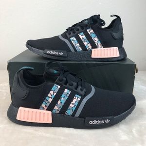 Adidas NMD R1 Primeknit Black/Aqua/Pink